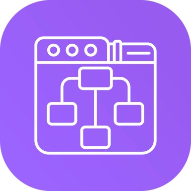 tarayıcı simgesi vektör illüstrasyonu