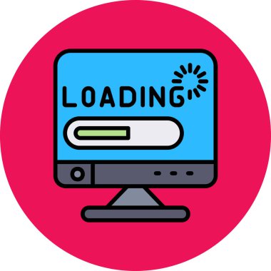 İndir. Web simgesi basit illüstrasyon