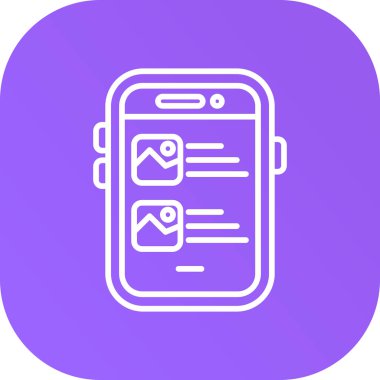 telefon, mobil uygulama simgesi, vektör illüstrasyonu