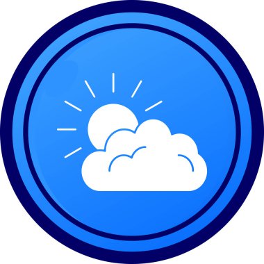 soyut arkaplanda izole edilmiş bulut simgesi, vektör illüstrasyonu