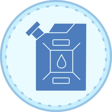 Bir gaz simgesinin vektör illüstrasyonu
