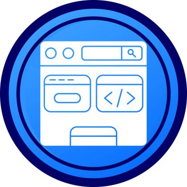 Web simgesi vektör illüstrasyonu