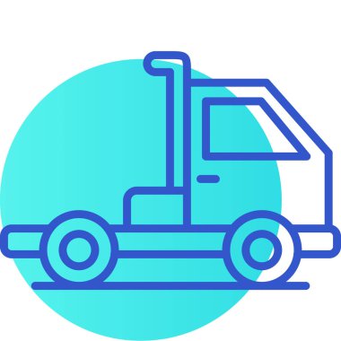 Kamyon simgesinin vektör illüstrasyonu