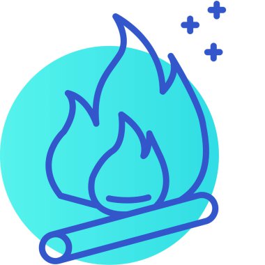 Yanan ateş simgesi, özet biçimi