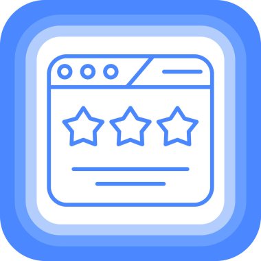 derecelendirme simgesi vektör illüstrasyonu