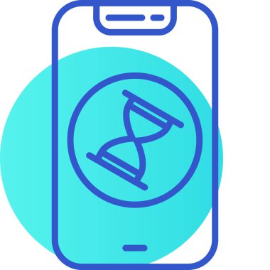 DNA sembollü akıllı telefon, satır biçimi