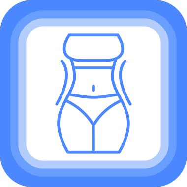 Bikini simge vektör çizim