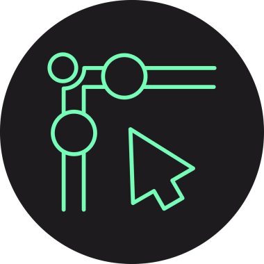 Eğilim biçimi izole edilmiş arkaplanda ok simgesi