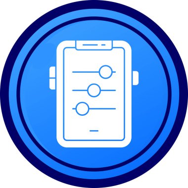 Cep telefonu. Web simgesi basit illüstrasyon