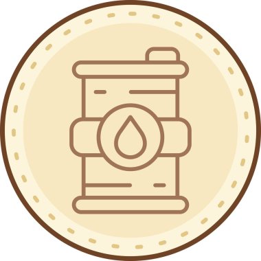 Petrol varil simge vektör çizim