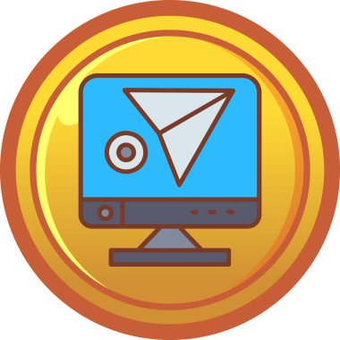 Modern bir simgenin vektör illüstrasyonu