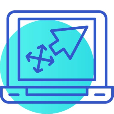 Bilgisayar. Web simgesi basit illüstrasyon