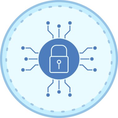 Kilit simgesi. Basit tasarım