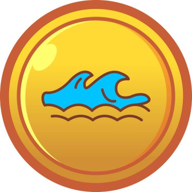 Plajın simge vektörü