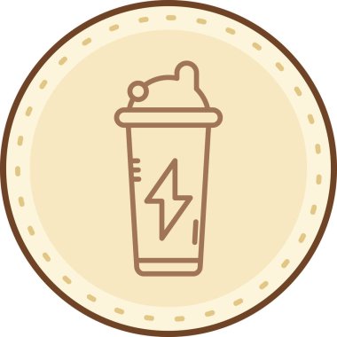 Bir kahve simgesinin vektör çizimi