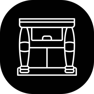 sandalye simgesi çizimi