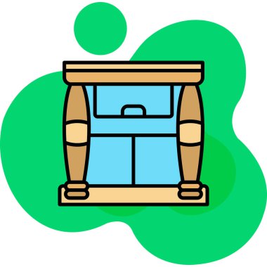 torba yiyecek simgesi - taslak biçimi