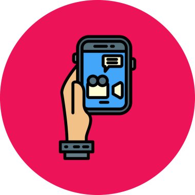 cep telefonu simgesi. vektör illüstrasyonu