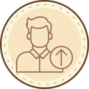 avatar. Web simgesi basit illüstrasyon