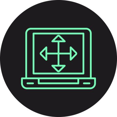 vektör dizüstü simgesi illüstrasyonu