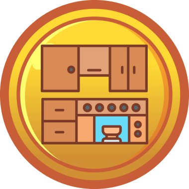 Banka güvenli simgesi ana hatlar biçiminde