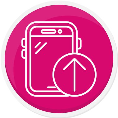 akıllı telefon simgesi vektör illüstrasyonu