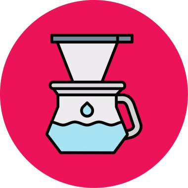 kahve ikonu vektör illüstrasyonu