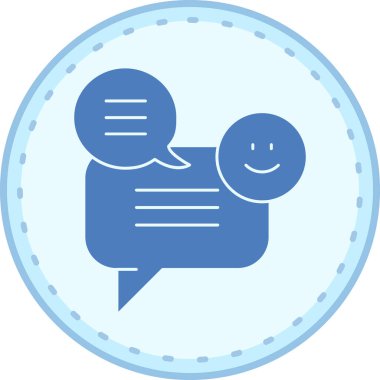 Konuş. Web simgesi basit tasarım