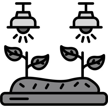 Bitki. Web simgesi basit illüstrasyon