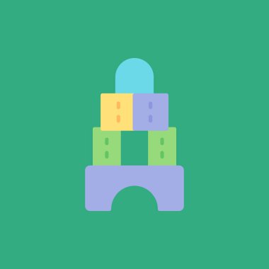 Para çantası simgesinin düz tasarım