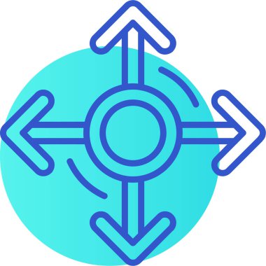 Oklar. Web simgesi basit illüstrasyon