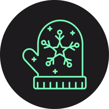 Bir noel ağacı simgesinin vektör illüstrasyonu