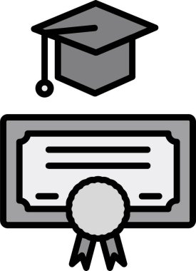 ödül eğitim diploması simgesi