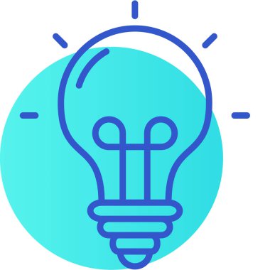 fikir simgesi tasarımı illüstrasyonu