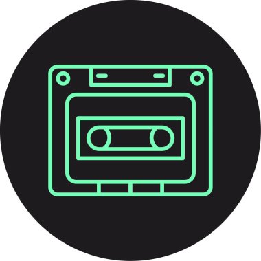 vektör kaset simgesi