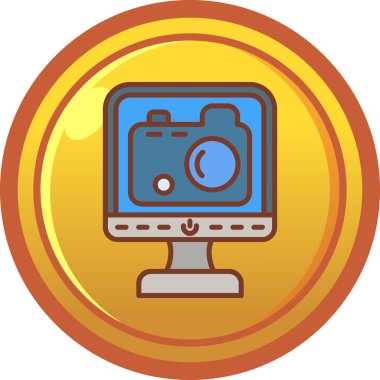 Para için. Web simgesi basit illüstrasyon