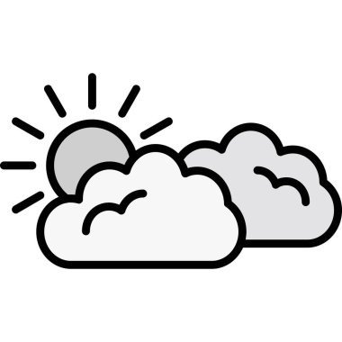 bulut simgesi, vektör illüstrasyonu