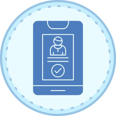 Çevrimiçi atama simgesi, vektör illüstrasyonu basit tasarım