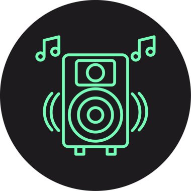 eşsiz müzik çalar vektör çizgisi simgesi