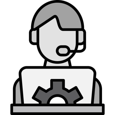 müşteri hizmetleri simgesini destekle