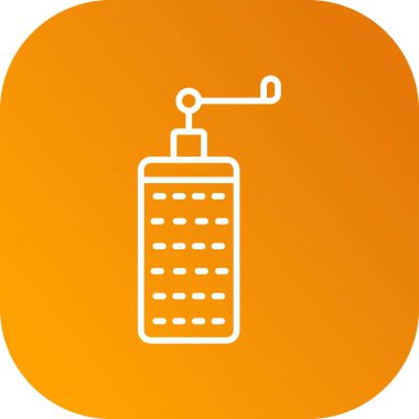 Bir benzin istasyonu simgesinin vektör illüstrasyonu