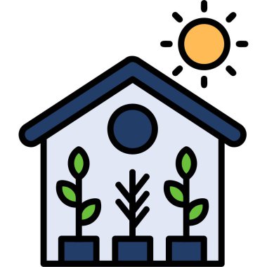 garden icon, vector illustration simple design