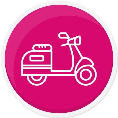 motosiklet web vektör illüstrasyonu