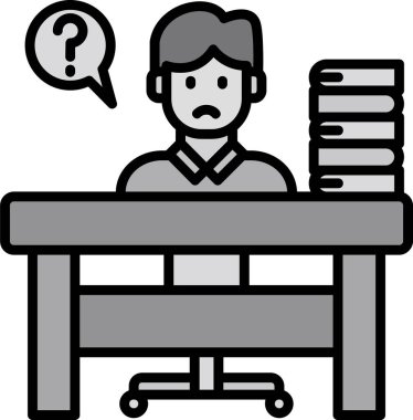 masa başı çalışan simgesi