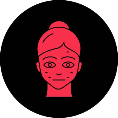 Bir kızın vektör illüstrasyonu