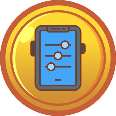 Cep telefonu. Basit resimleme