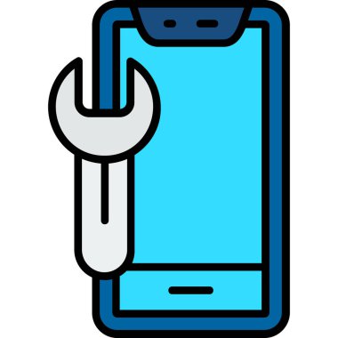 akıllı telefon simgesi vektör illüstrasyonu