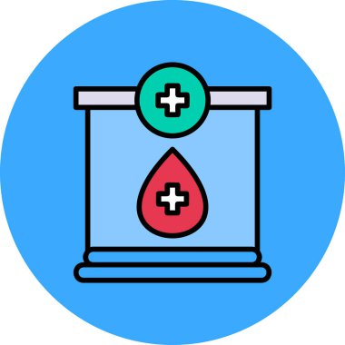 Kan bağışı. Basit resimleme