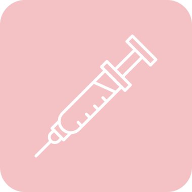 Aşı ikonu. vektör illüstrasyonu