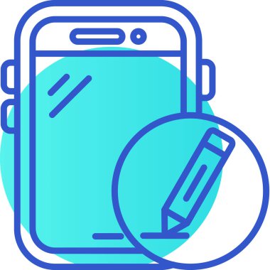 Akıllı telefon. Web simgesi basit illüstrasyon